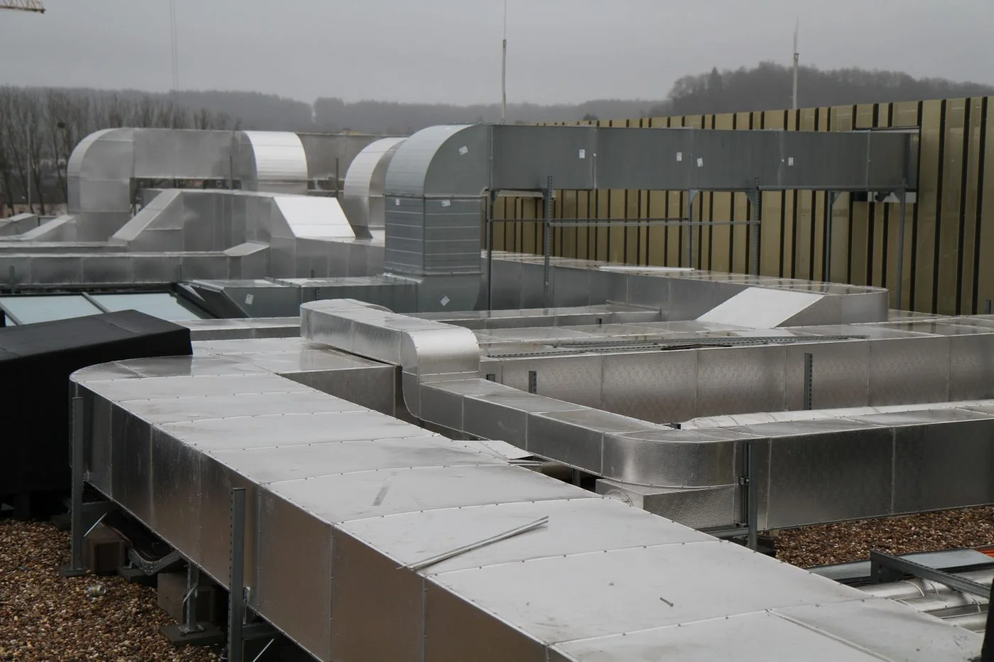 Ventilation ducts at the Opkorn shopping centre in Differdange