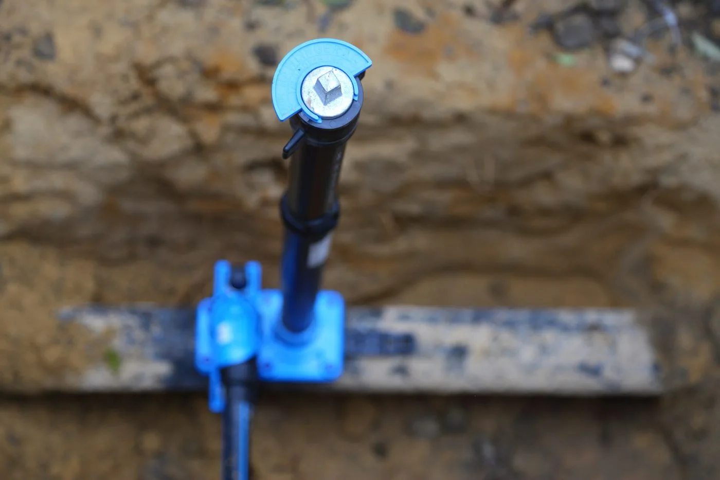 Valve on a buried supply line