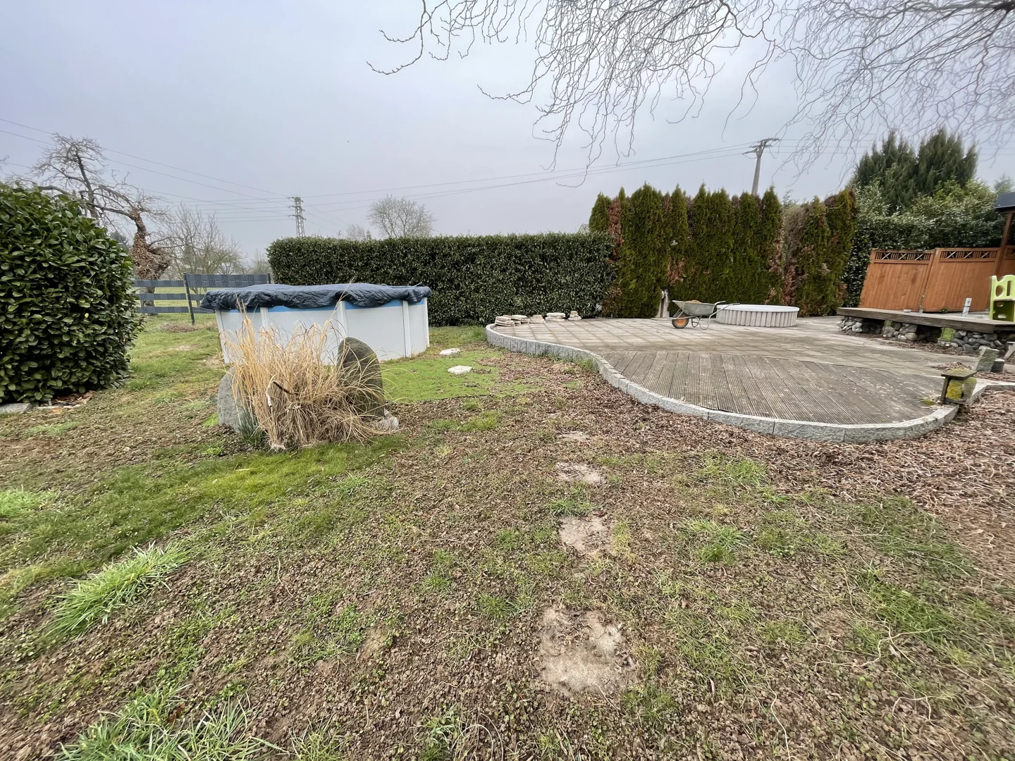 Garden levelled and ready for planting