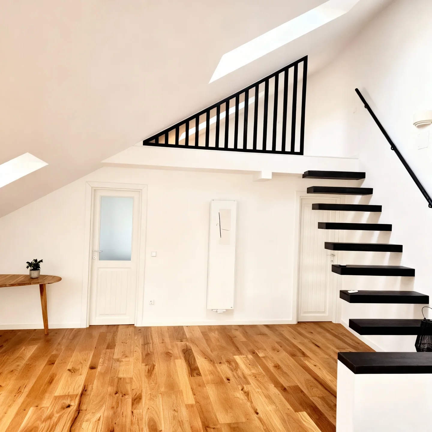 Ausgebauten Dachgeschoss mat Trapen