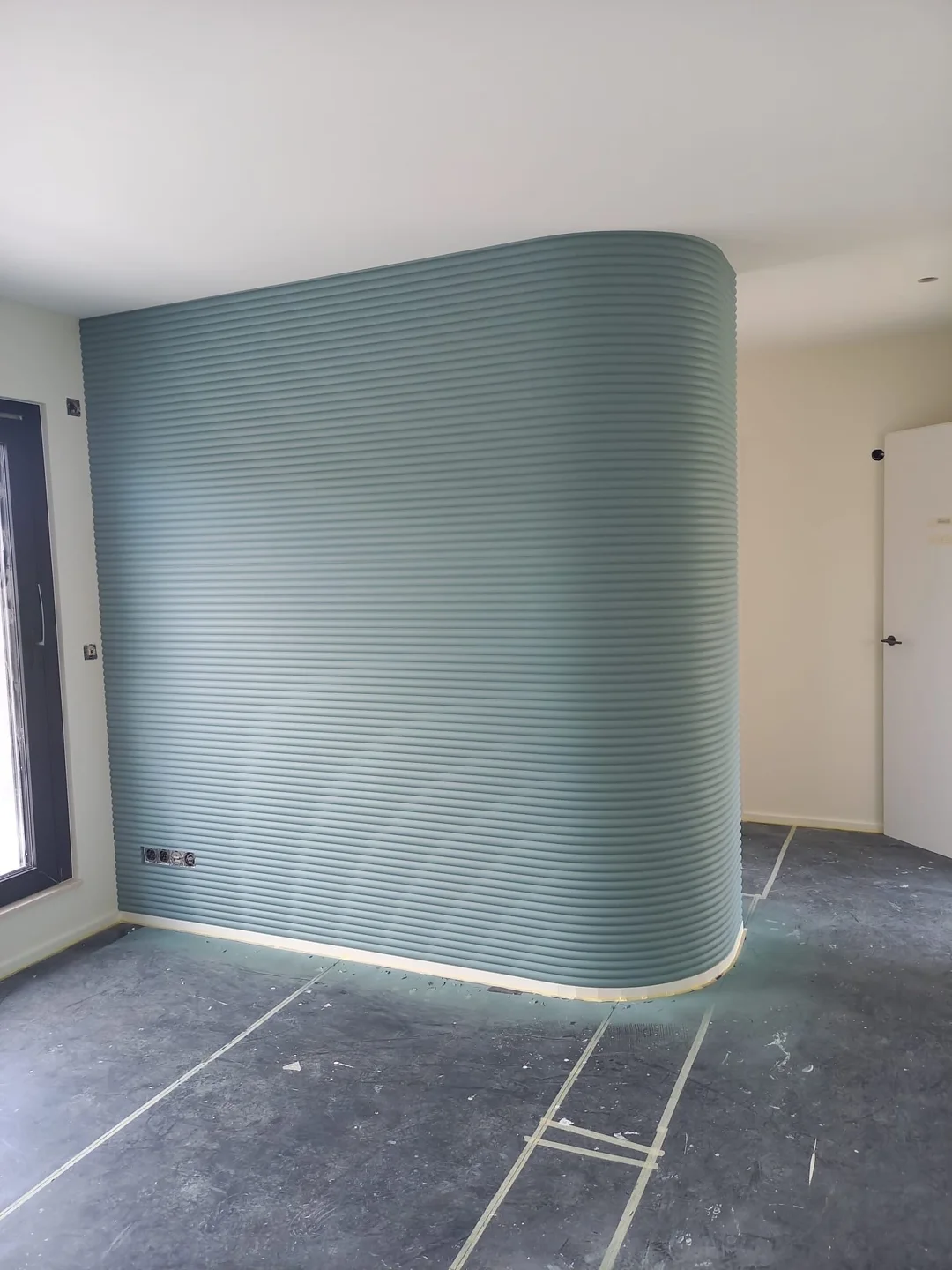 Orac mouldings fitted on a curved wall