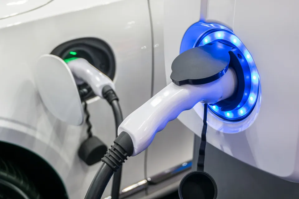 Luedstecker fir en Elektroauto.